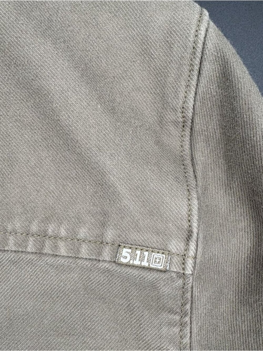 5.11 Tactical Mens Cargo Pocket Utility Jacket With Snap Closures  S Green Field - Picture 6 of 11